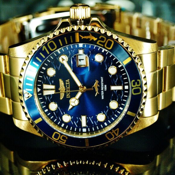 Hammerhead Professional 18k Plated 100M Watch - Picture 2 of 7